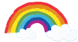 Rainbow bold decoration